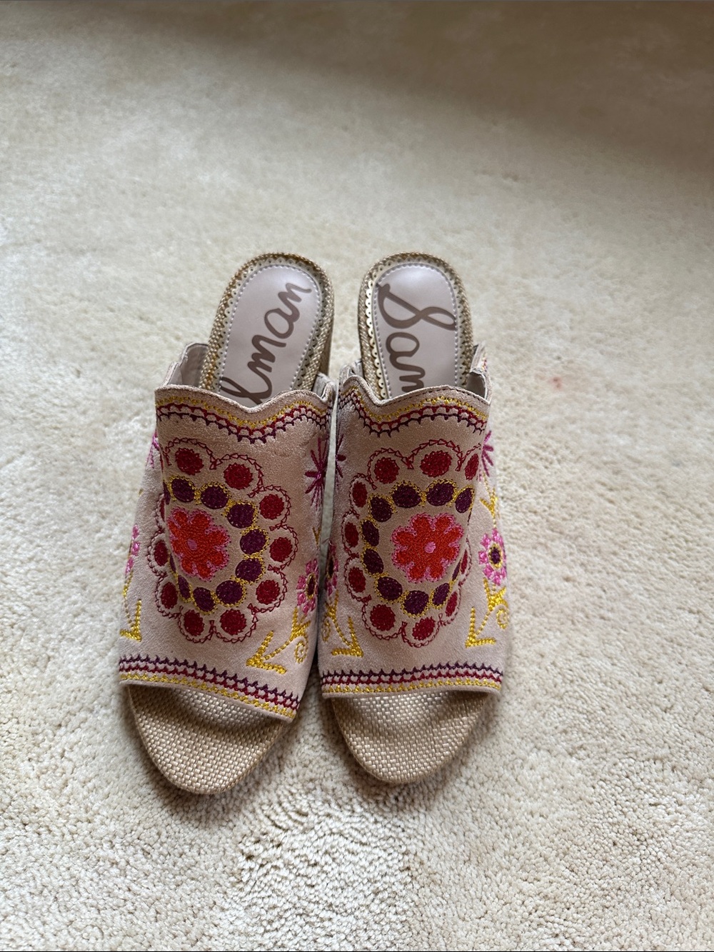 Sam Edelman Olive Embroidered Slide Mules
